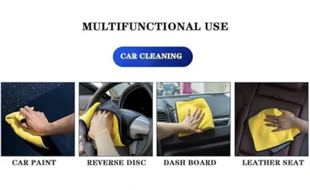 Car Washing Cloth/Microfiber 800 GSM (40x40 cm) (Pack of 2)