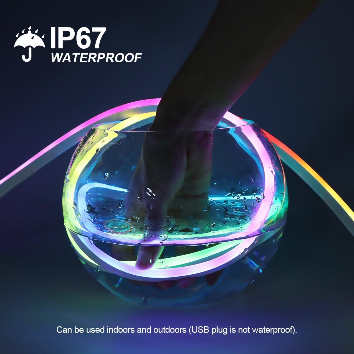 Cyclone Smart Neon Strip Light (5 Meter, DC 5V)