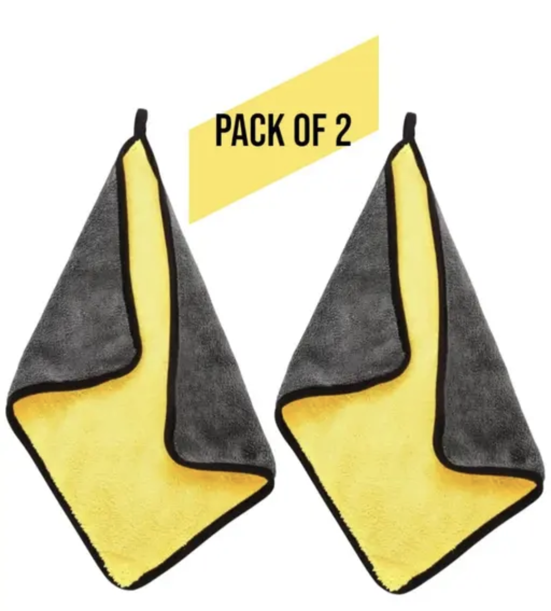 Car Washing Cloth/Microfiber 800 GSM (40x40 cm) (Pack of 2)